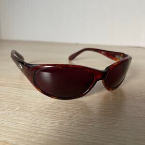 Costa Del Mar MP2-10 Sunglasses Red Dark Brown Frames READ